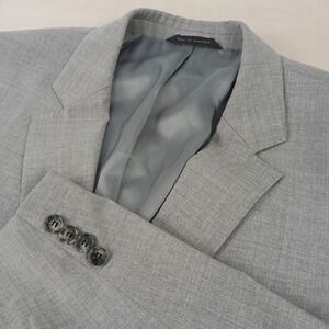 Hugo Boss Reda Super 110 46L Mens Blazer Jacket Gray 22x33 FLAW **Fits 44L **